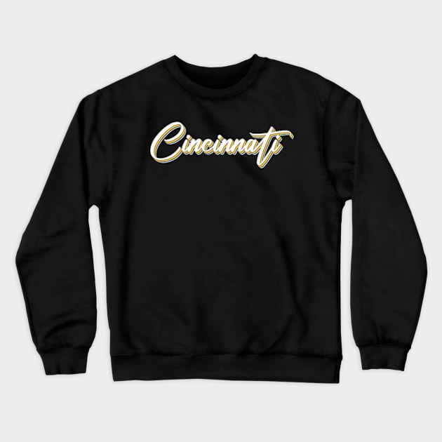 Cincinnati City Crewneck Sweatshirt by AsboDesign